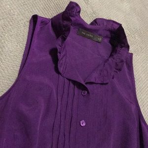 Purple The Limited sleeveless blouse size small